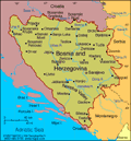 Map of Bosnia