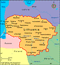 Map of Lithuania