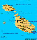 Map of Malta