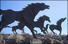 A Sculpture of Horses