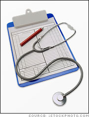 Stethoscope and Clipboard