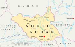 South Sudan Map