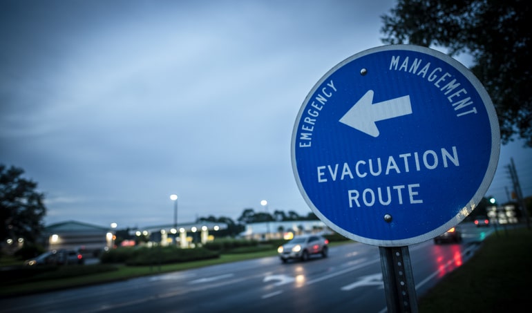 Evacuation route