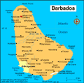 Map of Barbados