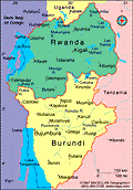 Map of Burundi