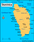 Map of Dominica