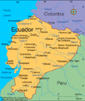 Map of Ecuador