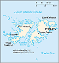 Map of Falkland Islands