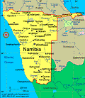 Map of Namibia