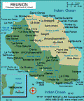 Map of Réunion