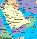 Map of Saudi Arabia