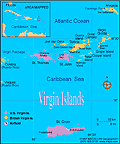 Map of U.S. Virgin Islands