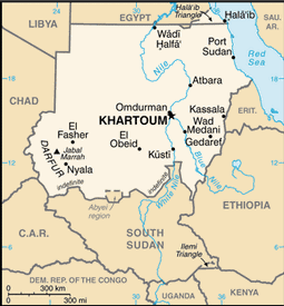 Map of Sudan