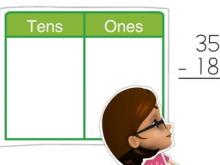 Models to Subtract 2-Digit Numbers